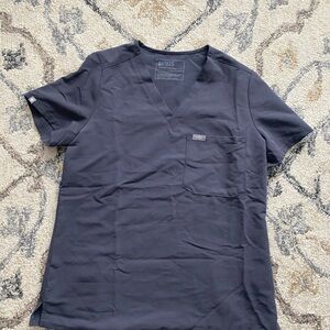 FIGS Gray Scrub Top